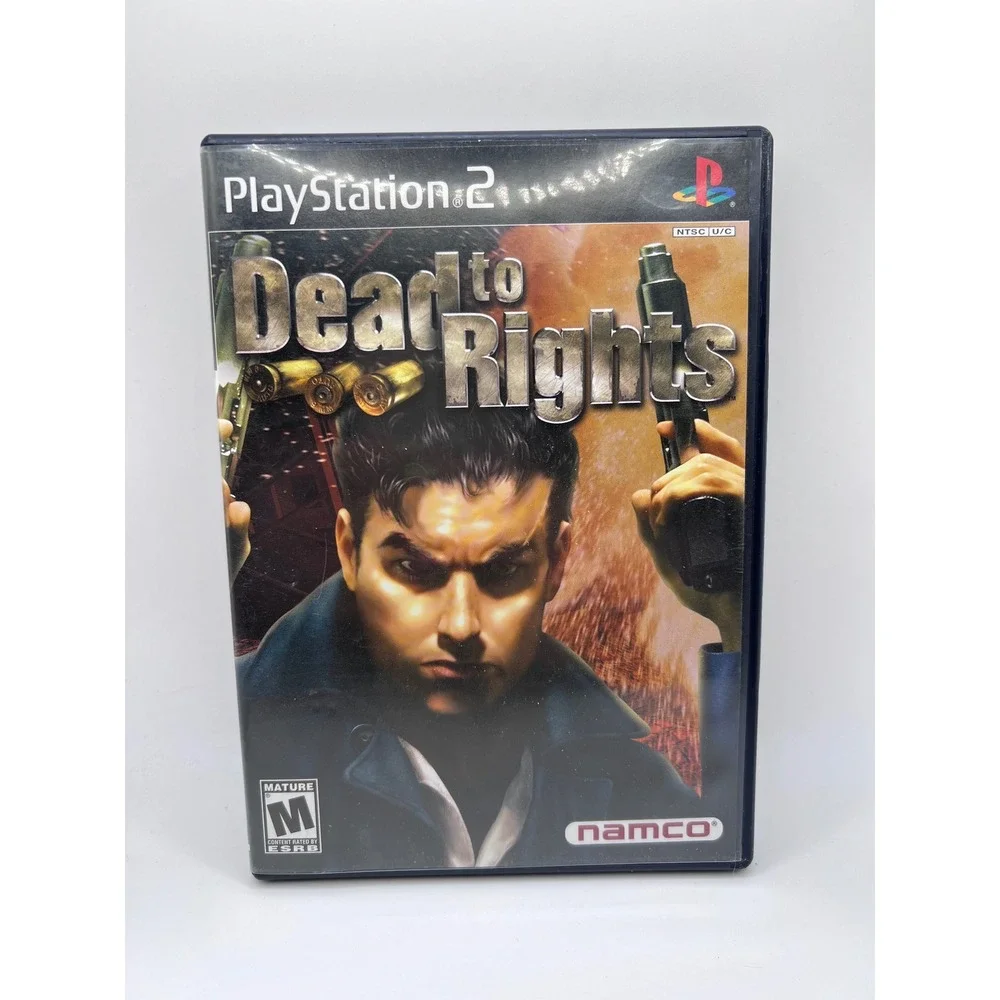 Dead To Rights PlayStation 2 With Manual Black Label Namco Video Game UNTESTED